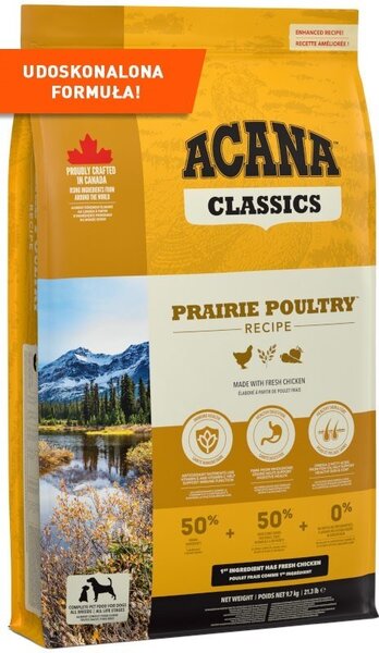 ACANA Classics Prairie Poultry - suché krmivo pro psy - 9,7 kg