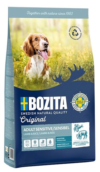 BZT BOZITA Original Sensitive Digestion Lamb and rice - suché krmivo pro psy - 12kg
