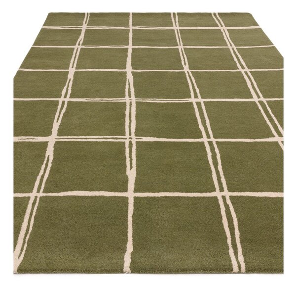 Zelený ručně tkaný vlněný koberec 120x170 cm – Asiatic Carpets