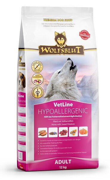 WBL WOLFSBLUT VetLine Hypoallergenic Horse Mono - suché krmivo pro psy - 12kg