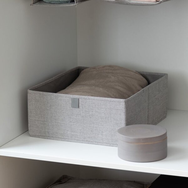 Šedý úložný box Compactor Oxford, 56 x 36 cm