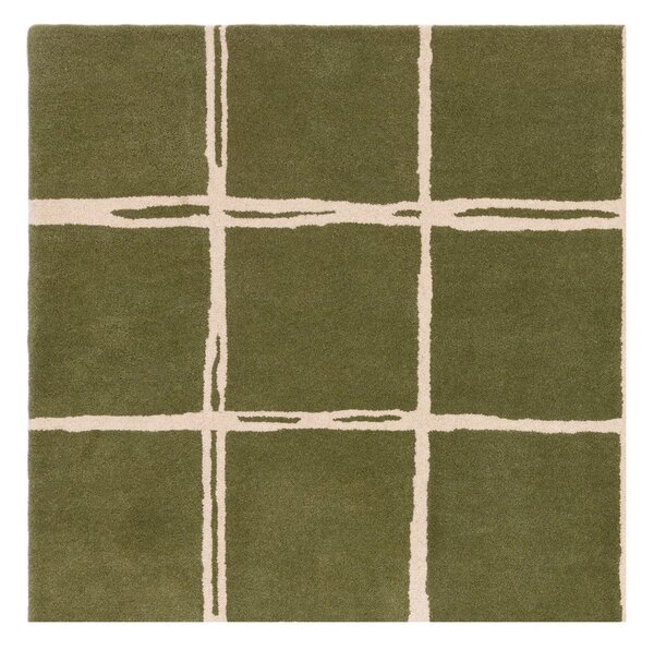 Zelený ručně tkaný vlněný koberec 120x170 cm – Asiatic Carpets