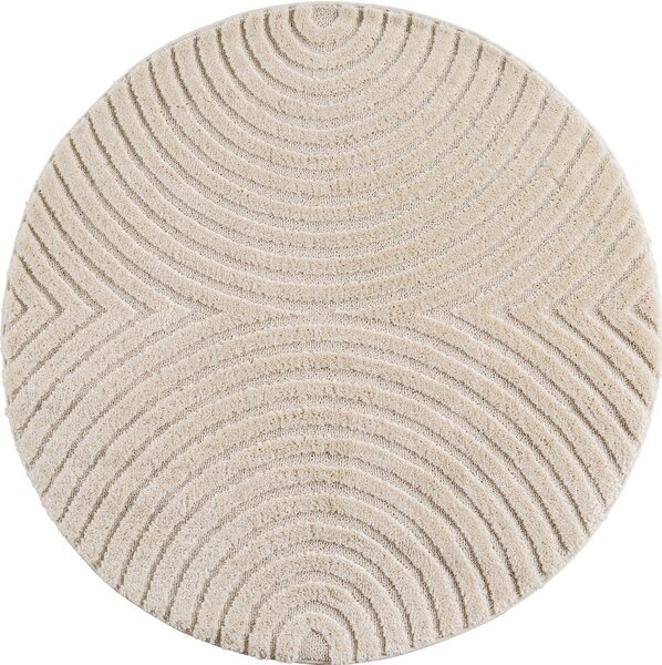 Krémový kulatý koberec ø 80 cm Art 1122 – Ayyildiz Carpets