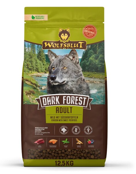 WBL WOLFSBLUT Dark Forest Venison with sweet potatoes - suché krmivo pro psy - 12,5kg