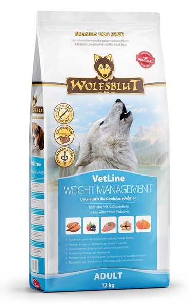 WBL WOLFSBLUT VetLine Weight Management Turkey Mono - suché krmivo pro psy - 12kg