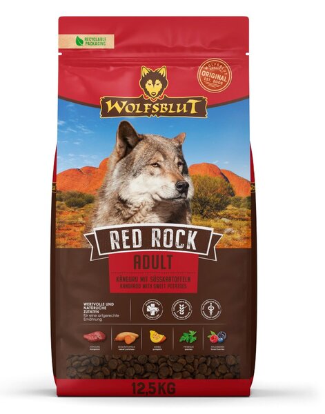 WBL WOLFSBLUT Red Rock Kangaroo with sweet potatoes Mono - suché krmivo pro psy - 12,5kg