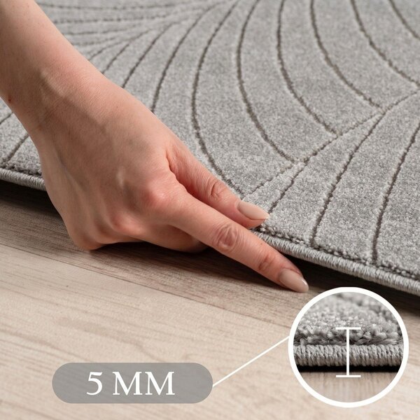 Vnitřní a venkovní koberec ve stříbrné barvě 140x200 cm Nova 1203 – Ayyildiz Carpets