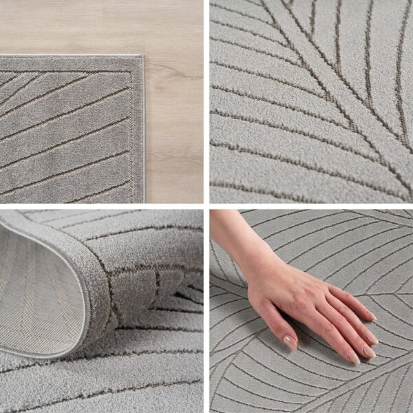 Vnitřní a venkovní koberec ve stříbrné barvě 140x200 cm Nova 1203 – Ayyildiz Carpets