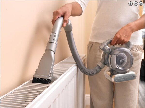 Black+Decker Black & Decker PD1820LF ruční vysavač Černá, Chrom Bezsáčkové