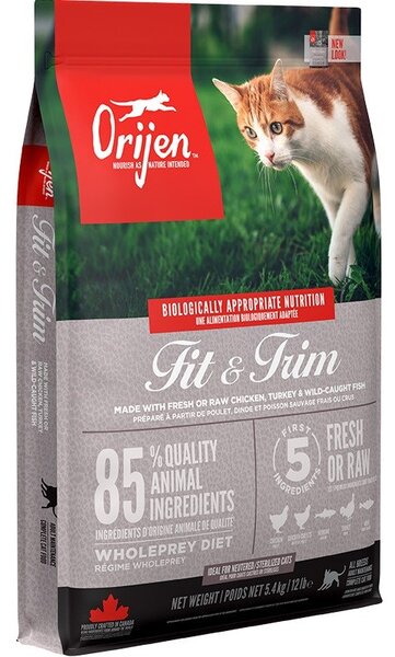 ORIJEN Fit & Trim - suché krmivo pro kočky - 5,4kg