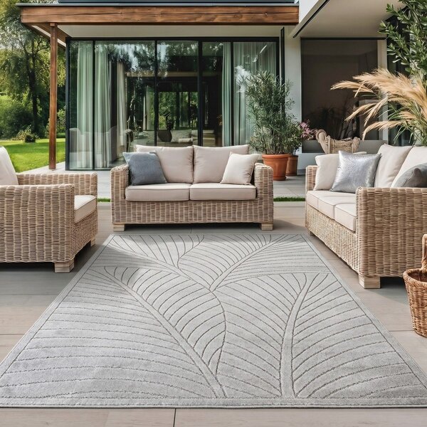 Vnitřní a venkovní koberec ve stříbrné barvě 140x200 cm Nova 1203 – Ayyildiz Carpets