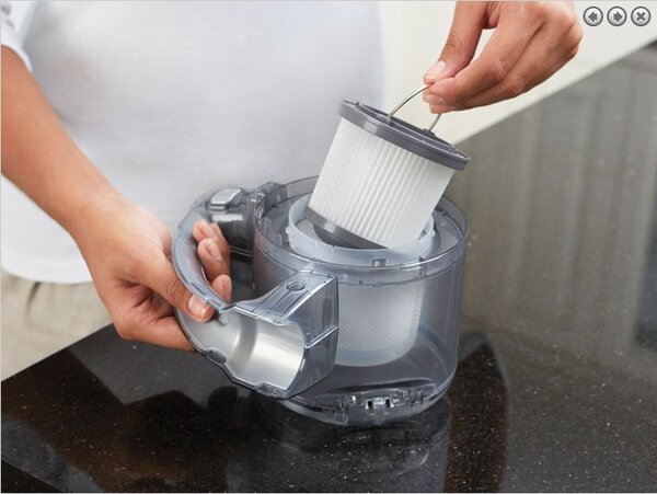 Black+Decker Black & Decker PD1820LF ruční vysavač Černá, Chrom Bezsáčkové