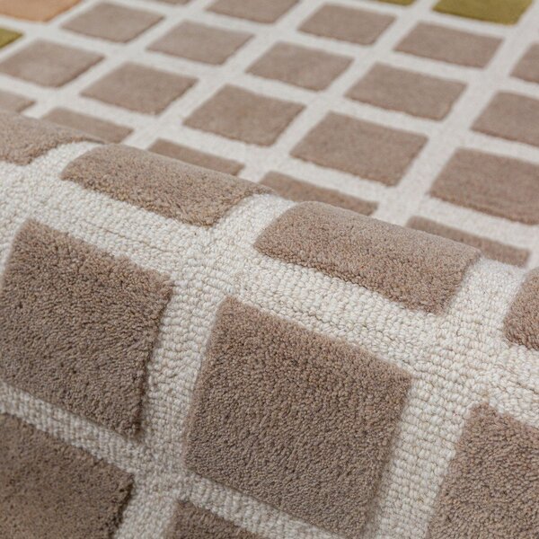 Zelený ručně tkaný vlněný koberec 140x200 cm Renga Wool – Flair Rugs