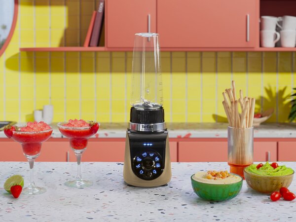 Tefal Blend Up BL190AF0 mixér 0,85 l Stojací mixér 1000 W Béžová, Černá, Průhledná