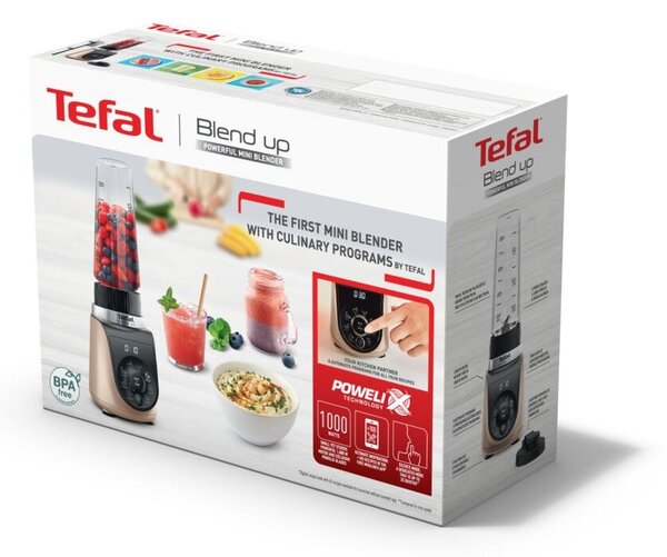 Tefal Blend Up BL190AF0 mixér 0,85 l Stojací mixér 1000 W Béžová, Černá, Průhledná