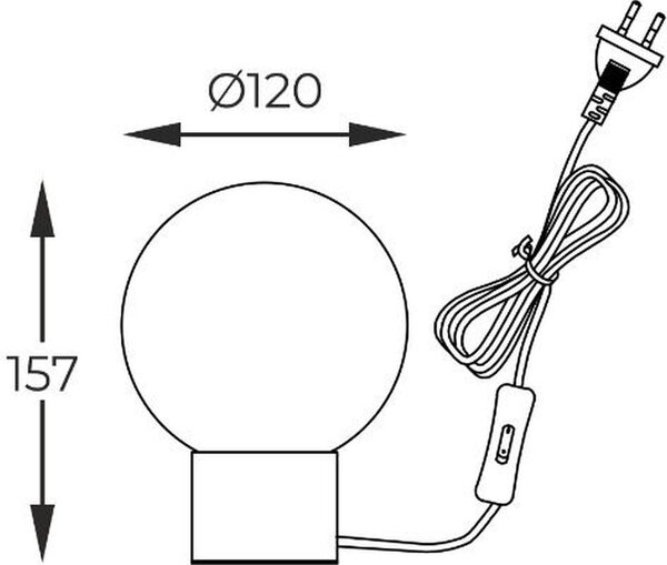 Zuma Line Arcturus stolní lampa 1x4 W zlatá T0454-01A-F7FZ