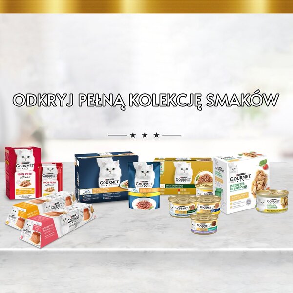 PURINA GOURMET GOLD Kousky v omáčce Mix 4 Flavors Box - mokré krmivo pro kočky - 96x85g