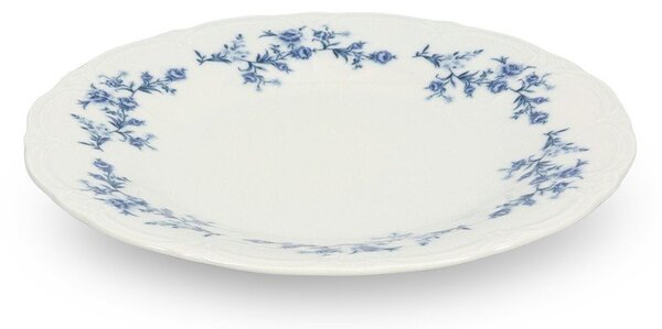 Bílý/modrý porcelánový talíř ø 21 cm Retro – BonBistro