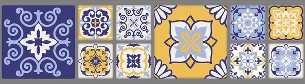 Samolepící bordura na zeď Živý Patchwork | 5 m x 13.8 cm | DWB8461