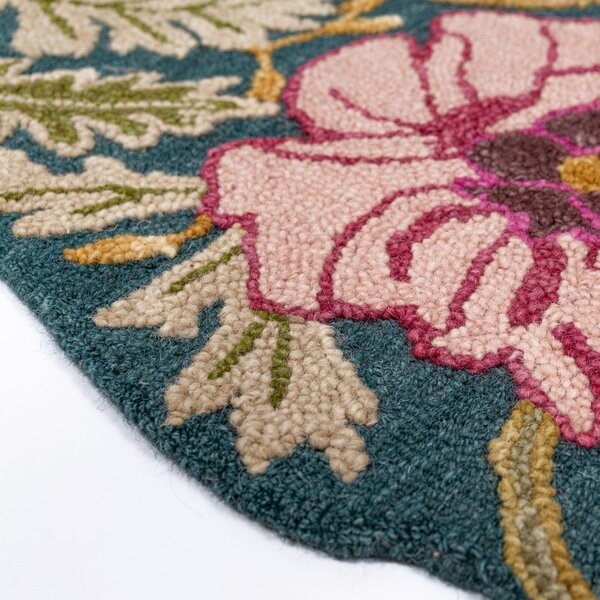 Ručně tkaný vlněný běhoun 60x230 cm Daphne Shaped Floral – Flair Rugs