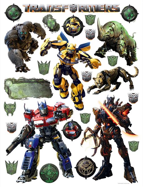 Dětská samolepka na zeď Transformers Útok | 65 x 85 cm | DDK2361