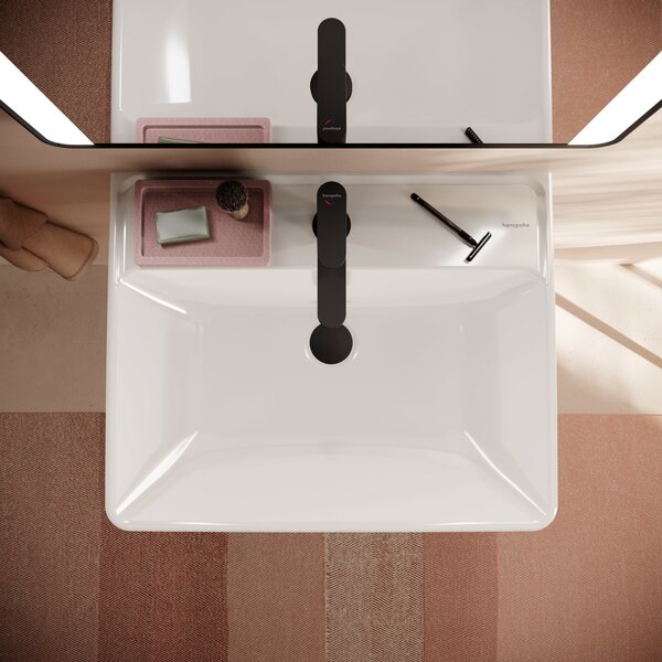 Hansgrohe Xanuia Q umyvadlo 60x48 cm obdélníkový klasický bílá lesk 60133450