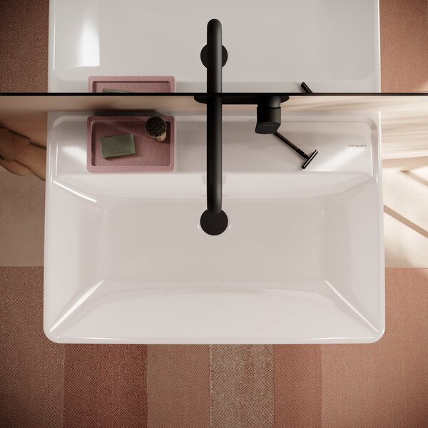 Hansgrohe Xanuia Q umyvadlo 70x48 cm obdélníkový klasický bílá lesk 60224450