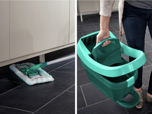 Mop s kbelíkem a náhradním návlekem Profi Compact – LEIFHEIT