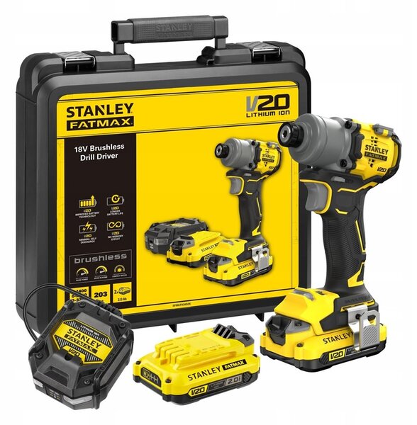 Rázová utahovák 2×2,0 Ah SFMCF830D2K STANLEY