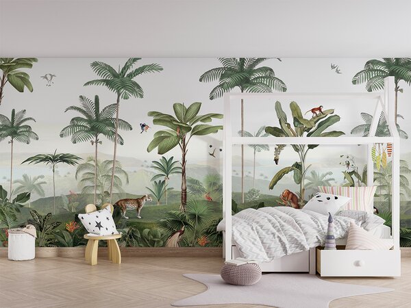 FUGU Přírodní tapeta - Thriling Tropics Materiál: Digitální eko vlies - klasická tapeta nesamolepicí