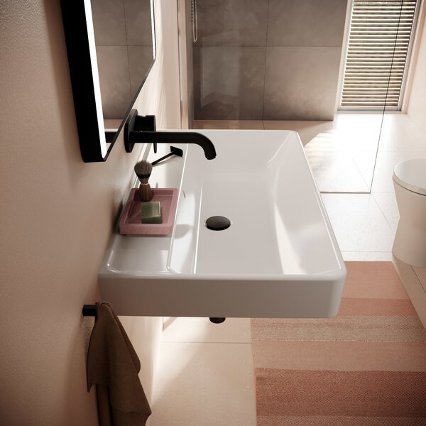 Hansgrohe Xanuia Q umyvadlo 80x48 cm obdélníkový klasický bílá lesk 61137450