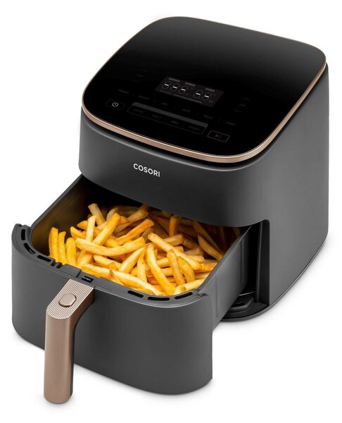 CS1 Cosori Turbo Blaze Chef Edition Samostarný 6 l Samostatné 1725 W Horkovzdušná fritéza Černá, Růžové zlato
