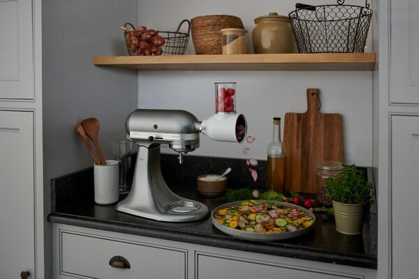 KitchenAid 5KSM125ECU Stojací mixér 300 W Stříbrná