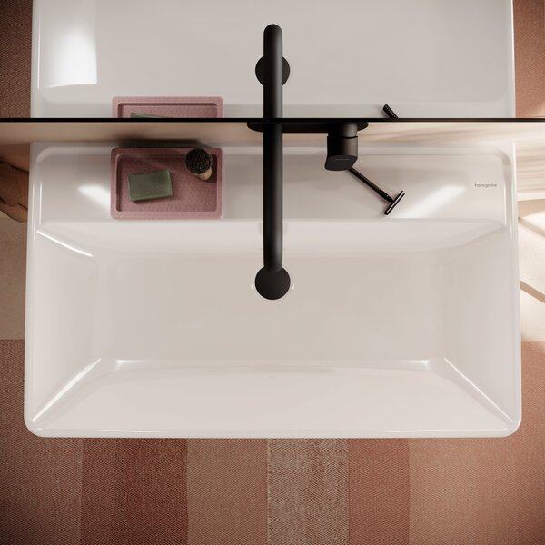 Hansgrohe Xanuia Q umyvadlo 80x48 cm obdélníkový klasický bílá lesk 61137450