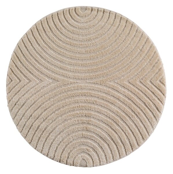 Béžový kulatý koberec s příměsí juty ø 80 cm Art 1122 – Ayyildiz Carpets
