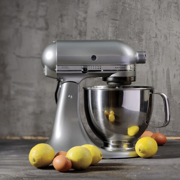 KitchenAid 5KSM125ECU Stojací mixér 300 W Stříbrná