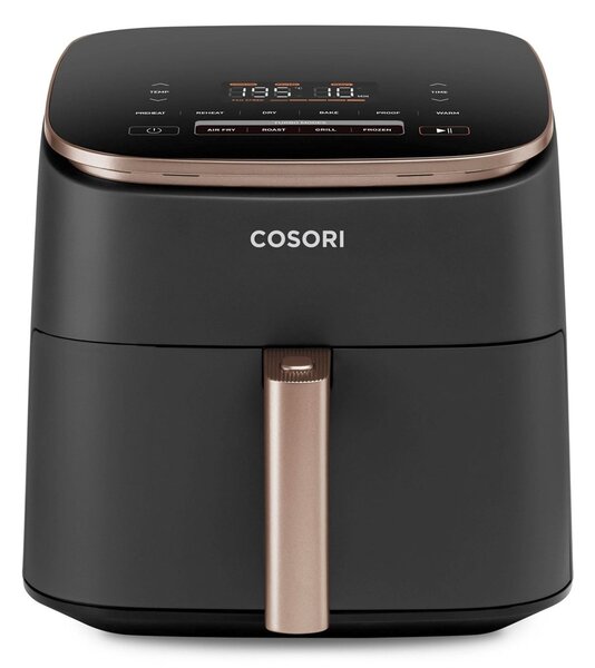CS1 Cosori Turbo Blaze Chef Edition Samostarný 6 l Samostatné 1725 W Horkovzdušná fritéza Černá, Růžové zlato