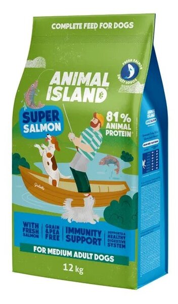 ANL ANIMAL ISLAND Adult Medium Salmon - suché krmivo pro psy - 12kg