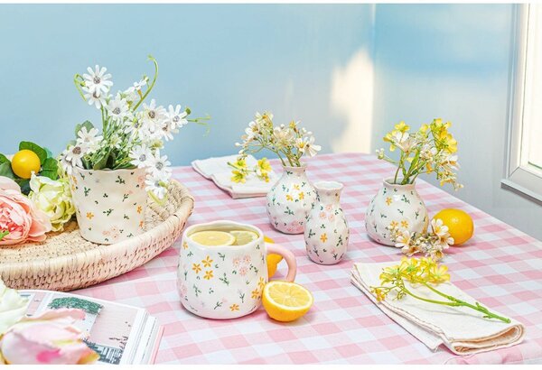 Kameninový obal na květináč ø 11 cm Ditsy Floral – Sass & Belle