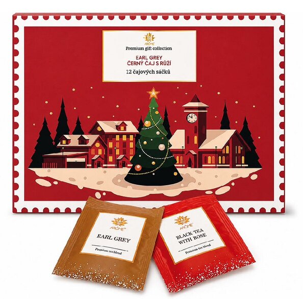 Arôme Čaj černý Earl Grey a čaj s růží 12ks