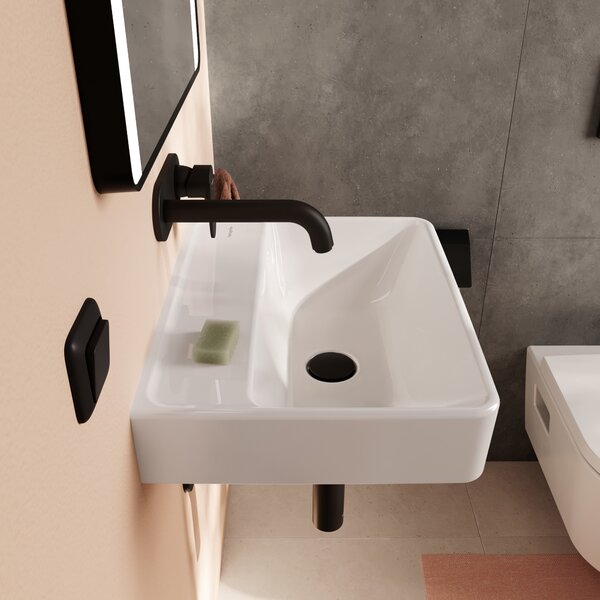 Hansgrohe Xanuia Q umyvadlo 50x39 cm obdélníkový klasický bílá lesk 60234450
