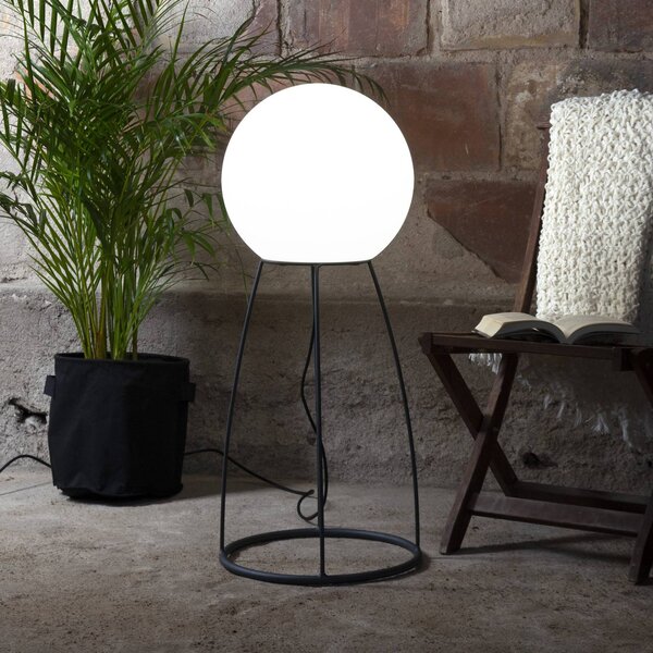 Lampa na terasu Mallorca 95 cm černá/bílá plast/kov
