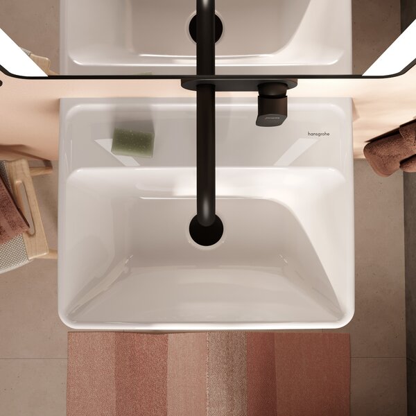 Hansgrohe Xanuia Q umyvadlo 50x39 cm obdélníkový klasický bílá lesk 60234450