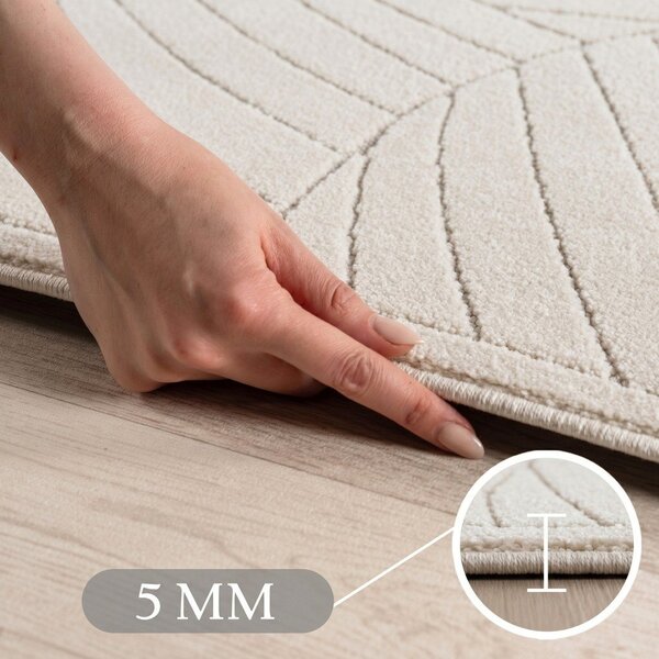 Krémový vnitřní a venkovní koberec 140x200 cm Nova 1203 – Ayyildiz Carpets