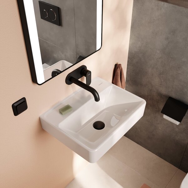 Hansgrohe Xanuia Q umyvadlo 50x39 cm obdélníkový klasický bílá lesk 60234450