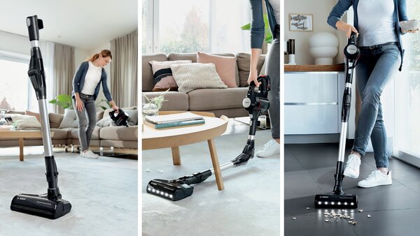 Bosch BCS711PET Tyčový vysavač Baterie Suchý Bezsáčkové 0,3 l Černá, Červená 3 Ah