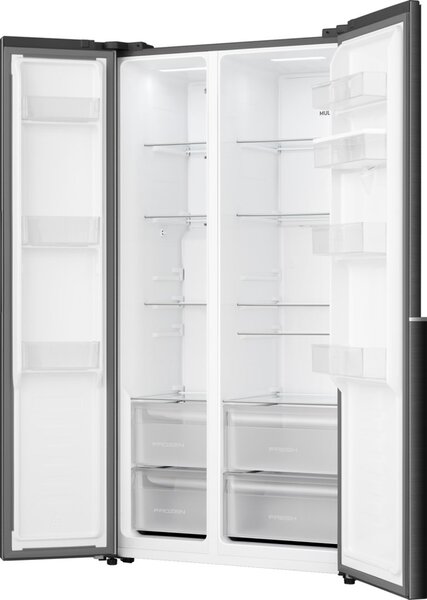 Gorenje NRS917E41BXWD lednice s mrazničkou (vedle sebe) Stojací 541 l E Černá