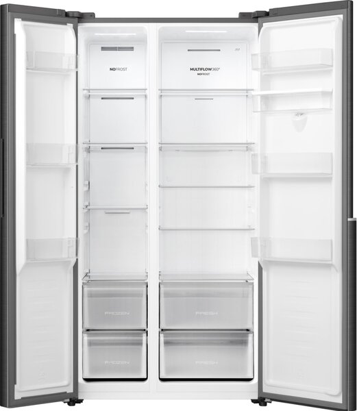Gorenje NRS917E41BXWD lednice s mrazničkou (vedle sebe) Stojací 541 l E Černá