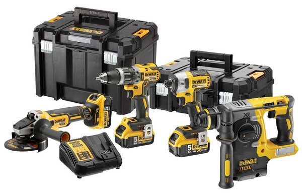 SADA KOMBINOVANÉHO ELEKTRICKÉHO NÁŘADÍ DEWALT DCK422P3T 18V