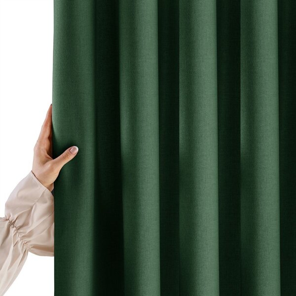 Tmavě zelený dimout závěs 200x250 cm Calisto – Filumi